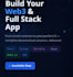build your fullstack and decentralized application and web3 website