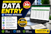 do professional data entry, typing, and document conversion