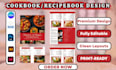 do cookbook design, recipe book formatting, and KDP layout