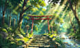 draw anime environment illustration and fantasy scenes