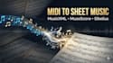 convert midi to sheet music and musicxml professionally