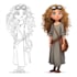 design a 2d cartoon character