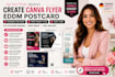 design canva flyer eddm postcard business postcard print ready flyerr rack card