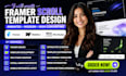 create framer scroll template design spline webflow wix studio animation website