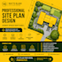 create professional 2d and 3d site plan renderings