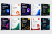 design professional software box mockup and box packaging