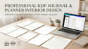 design printable journal workbook, logbook and planner interior for amazon KDP