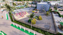 reconstruct outdoor recreational facilities,playground cgi render,3d site layout