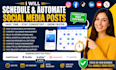 schedule instagram tiktok facebook and linkedin posts via metricool buffer later