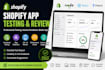 review your shopify app for UX bugs and user experience