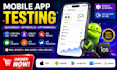 mobile app testing installs QA feedback app promotion for ios and android