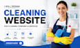 design cleaning website for cleaning company and services