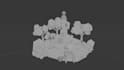 create low poly 3d environment and props in blender