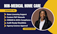 write medical home health policies and procedure manual for MD