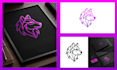 create a monogram pattern design with an abstract line style