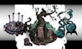 create dark fantasy environment assets and UI for games