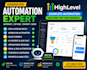 build gohighlevel automation CRM workflows funnels ai chatbot setup design
