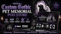 build design carrd custom gothic pet memorial pod art gelato api etsy site store