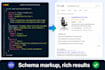 do schema markup, structured data, rich snippets for website