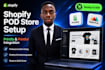 create shopify pod store with printify and printful