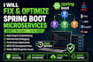 fix spring boot and microservices bugs