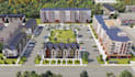 develop units apartment,estate proparty,master plan,exterior render,3d landscape