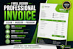 design a custom branded professional business invoice