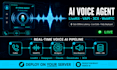 livekit voice agent setup webrtc real time pipeline3cx ai voice agent automation