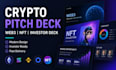 crypto pitch deck, web3 presentation, nft investor deck design