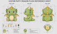 create custom plush reference sheet and stuffed animal tech pack