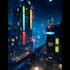 make a futuristic cyberpunk city