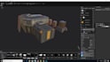 create stylized sci fi game environments and 3d props