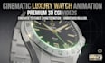 create a cinematic 3d luxury watch animation video
