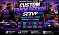 build custom qbcore, esx, and fivem server setup