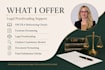 proofread legal documents, assignments and oscola references