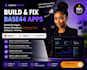 build base44 app, base 44 expert, base44 bug fix, base44 web app, replit ai