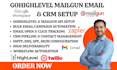 setup gohighlevel mailgun API integration bulk email sending email tracking crm