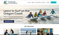 build squarespace surf school website wave training website surfboard rental web