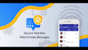 develop a secure SMS messaging, secret chat, and alert app