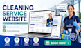 build cleaning service website bookingkoala janitorial website leads generation