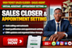 sales closer b2b sales representative online sales appointment setting