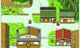draw isometric pixel game art, 2d sprite sheet pixel background, pixel character