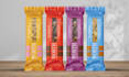 design candy wrapper, chocolate bar, snacks sticks label and mockup