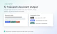 build an ai research assistant or report automation workflow