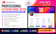 create professional patreon profile and patreon page setup