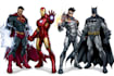 illustrate a superhero comic and marvel character