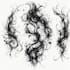 custom an abstract black tattoo design