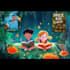 create a magical childrens book cover