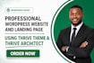 create thrive wordpress website, landing page with thrive theme thrive architect