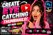 create youtube thumbnail and social media design